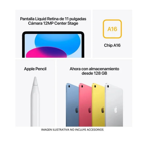 Apple iPad A16 - 128GB - Amarillo
